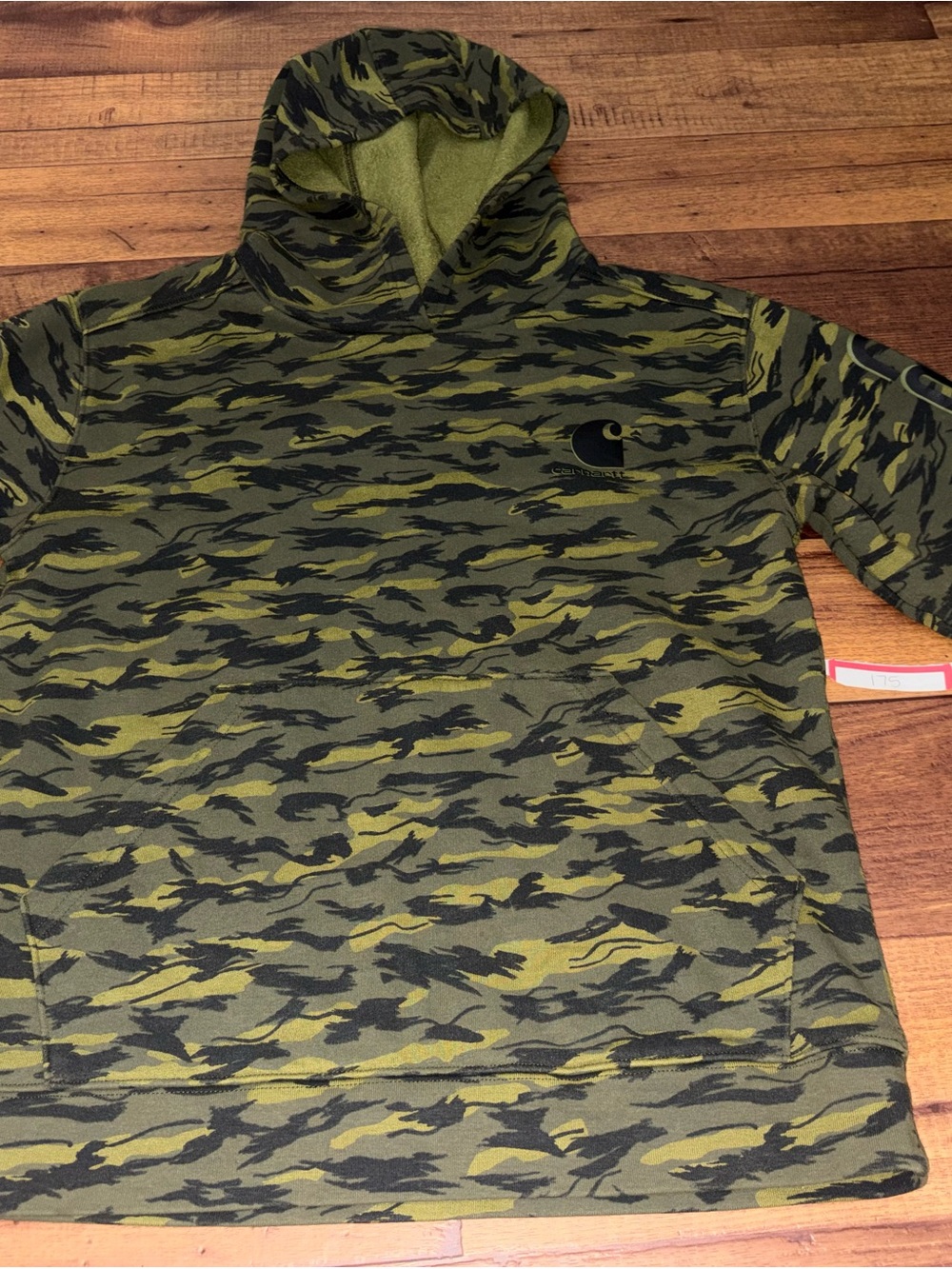 Carhartt boys camo sleeve pullover lg 14/16